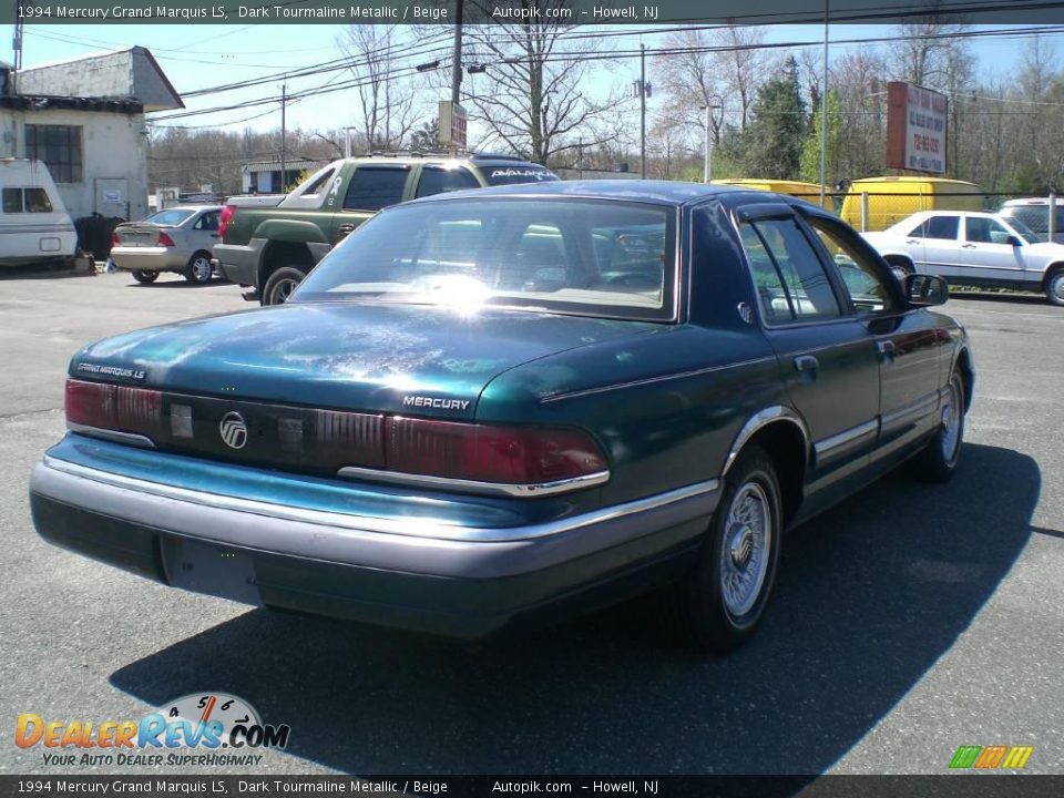 1994 Mercury Grand Marquis LS Dark Tourmaline Metallic / Beige Photo #7