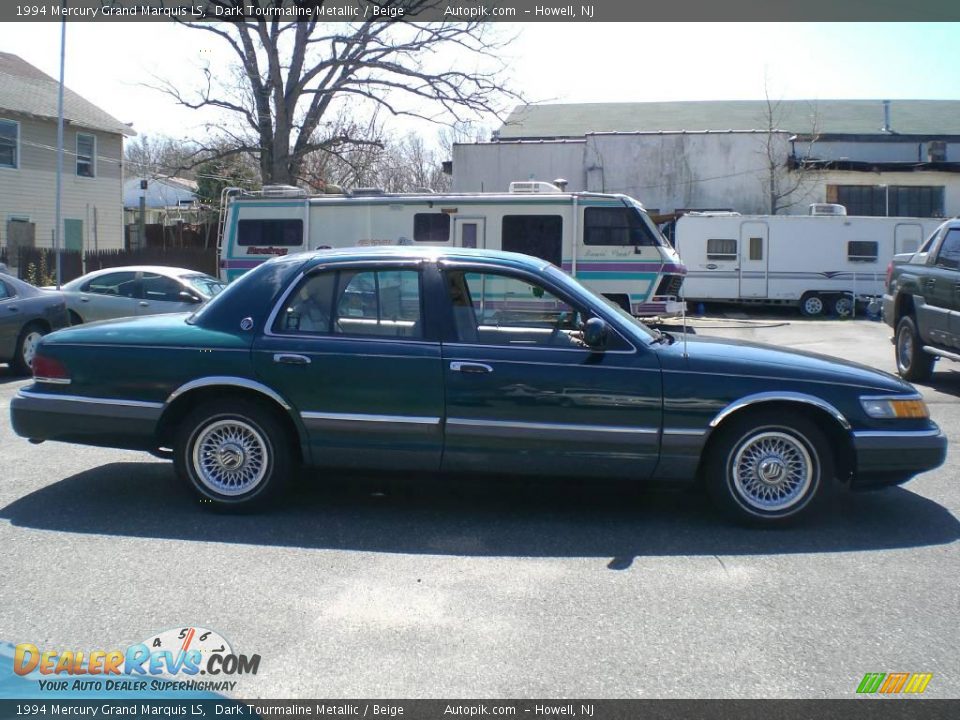 1994 Mercury Grand Marquis LS Dark Tourmaline Metallic / Beige Photo #8