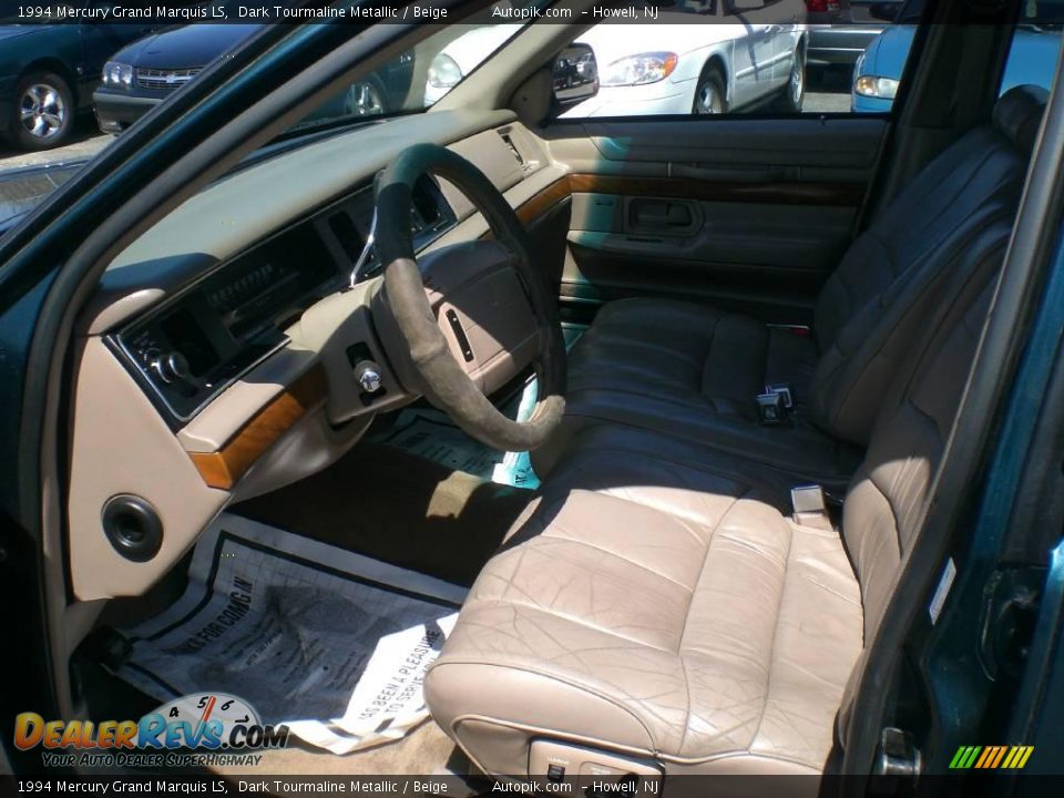 1994 Mercury Grand Marquis LS Dark Tourmaline Metallic / Beige Photo #9