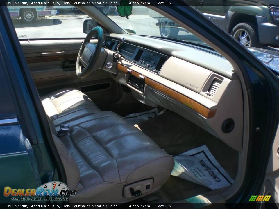 1994 Mercury Grand Marquis LS Dark Tourmaline Metallic / Beige Photo #10