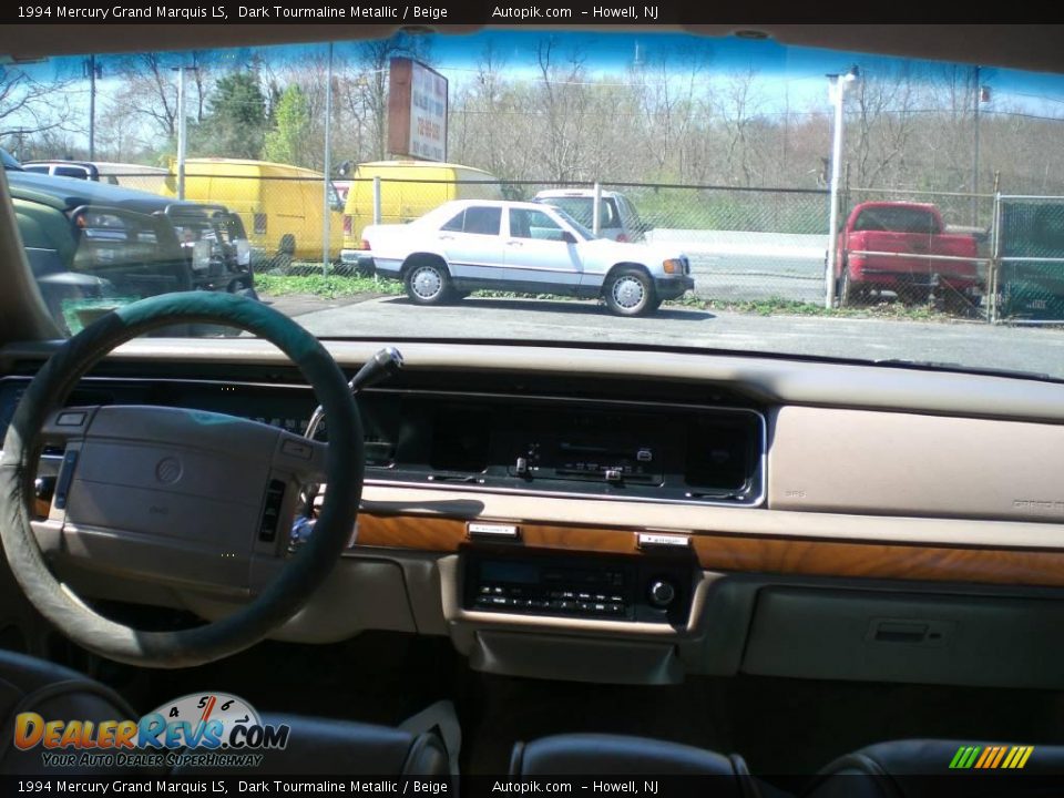1994 Mercury Grand Marquis LS Dark Tourmaline Metallic / Beige Photo #12