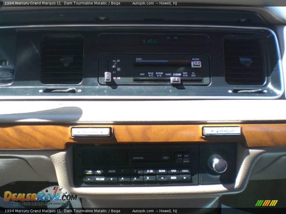 1994 Mercury Grand Marquis LS Dark Tourmaline Metallic / Beige Photo #13