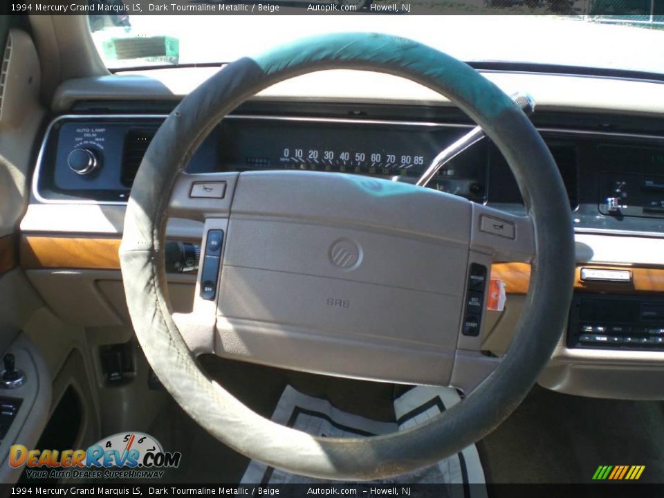 1994 Mercury Grand Marquis LS Dark Tourmaline Metallic / Beige Photo #14