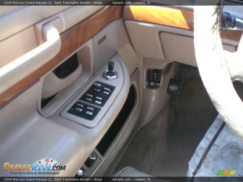 1994 Mercury Grand Marquis LS Dark Tourmaline Metallic / Beige Photo #15