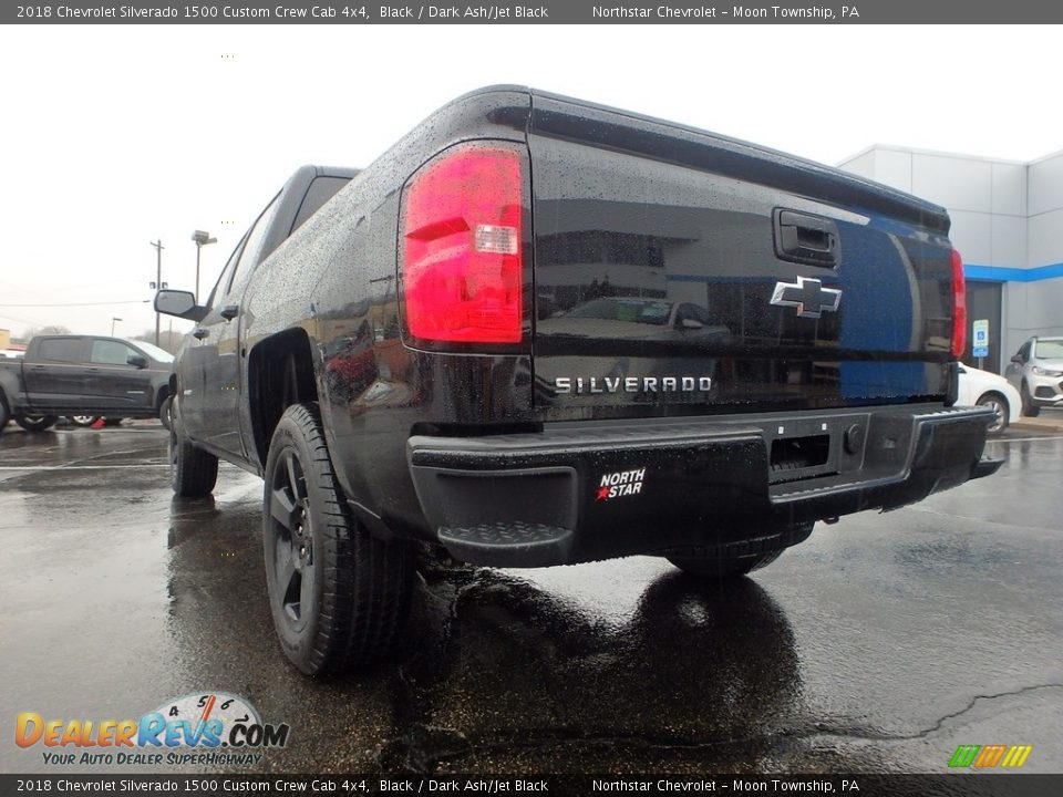 2018 Chevrolet Silverado 1500 Custom Crew Cab 4x4 Black / Dark Ash/Jet Black Photo #5