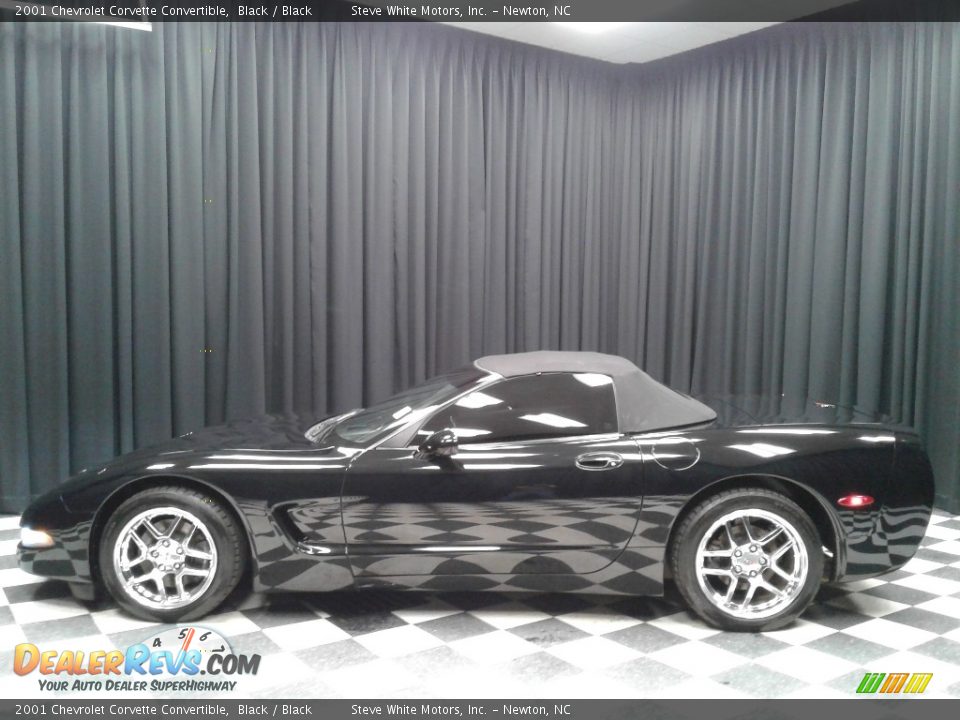 2001 Chevrolet Corvette Convertible Black / Black Photo #1