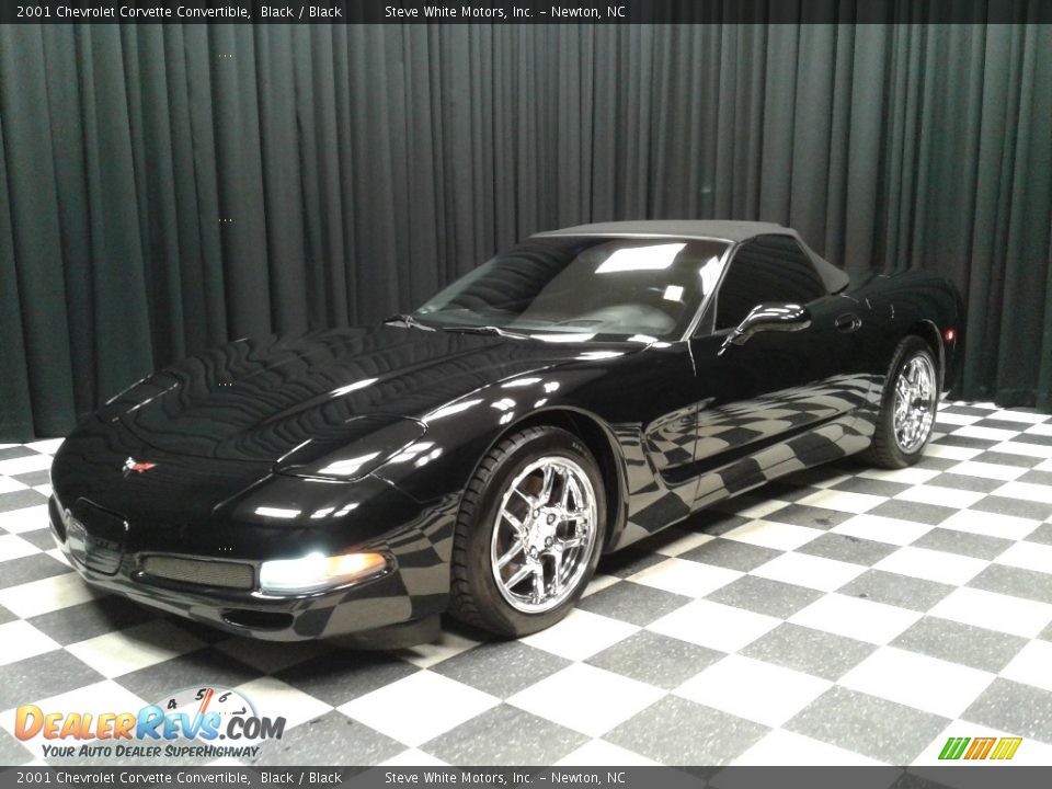 2001 Chevrolet Corvette Convertible Black / Black Photo #3