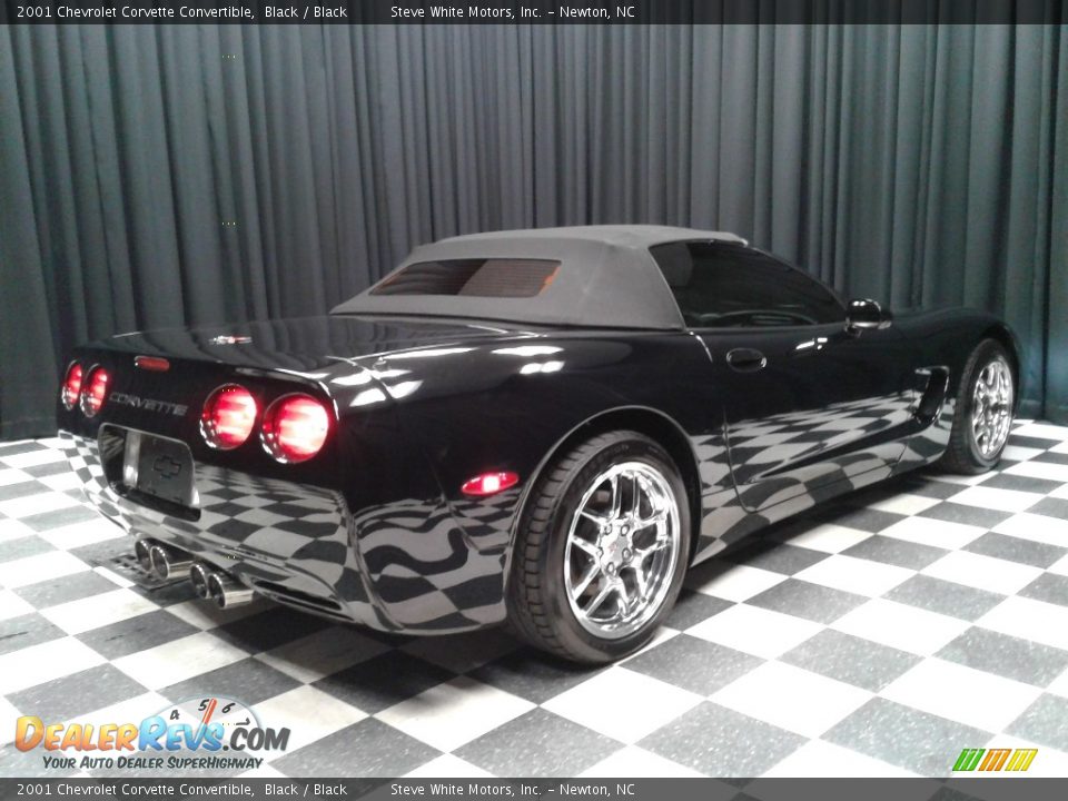 2001 Chevrolet Corvette Convertible Black / Black Photo #7