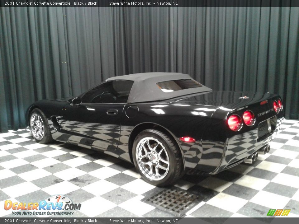 2001 Chevrolet Corvette Convertible Black / Black Photo #9