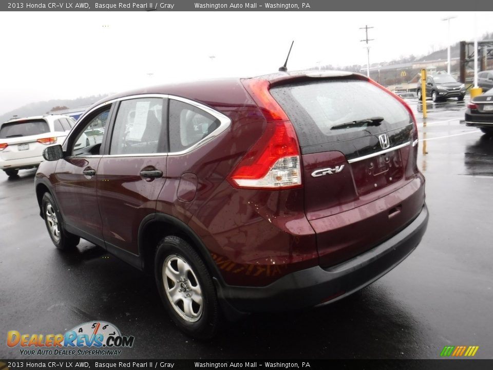 2013 Honda CR-V LX AWD Basque Red Pearl II / Gray Photo #7