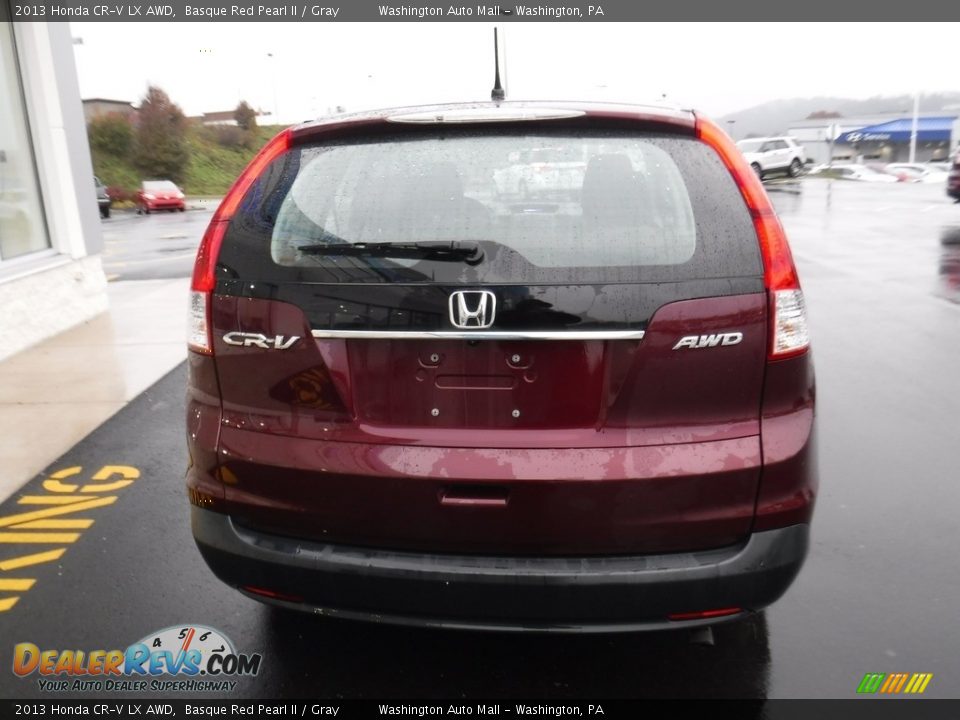 2013 Honda CR-V LX AWD Basque Red Pearl II / Gray Photo #8
