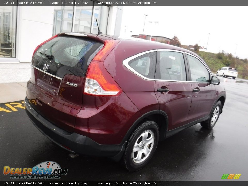 2013 Honda CR-V LX AWD Basque Red Pearl II / Gray Photo #9
