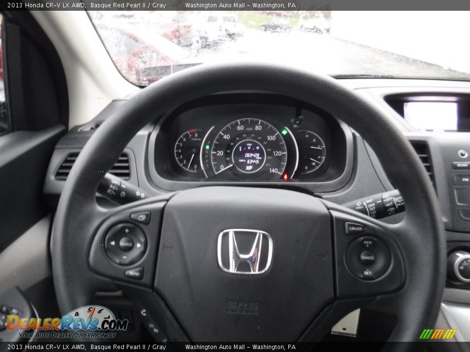 2013 Honda CR-V LX AWD Basque Red Pearl II / Gray Photo #17