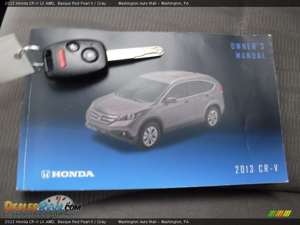 2013 Honda CR-V LX AWD Basque Red Pearl II / Gray Photo #23