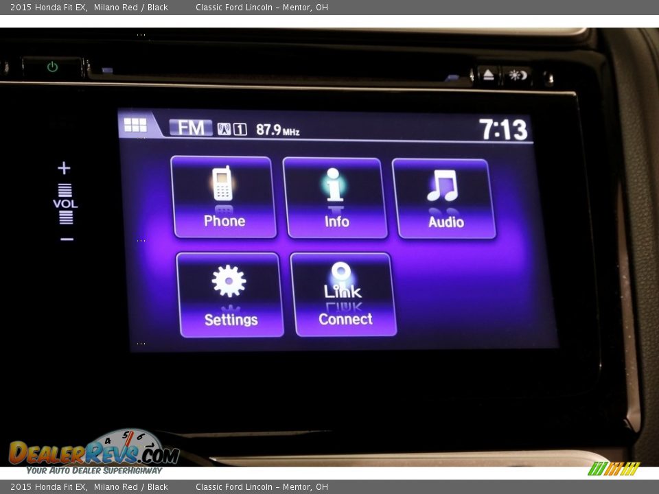 2015 Honda Fit EX Milano Red / Black Photo #11