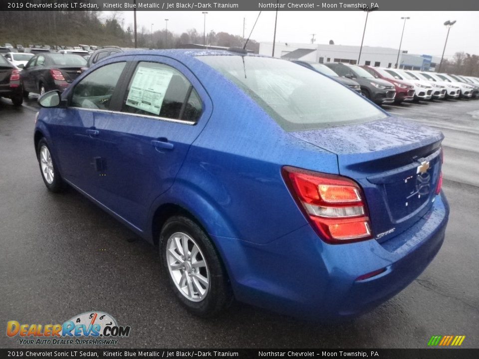 2019 Chevrolet Sonic LT Sedan Kinetic Blue Metallic / Jet Black/­Dark Titanium Photo #3