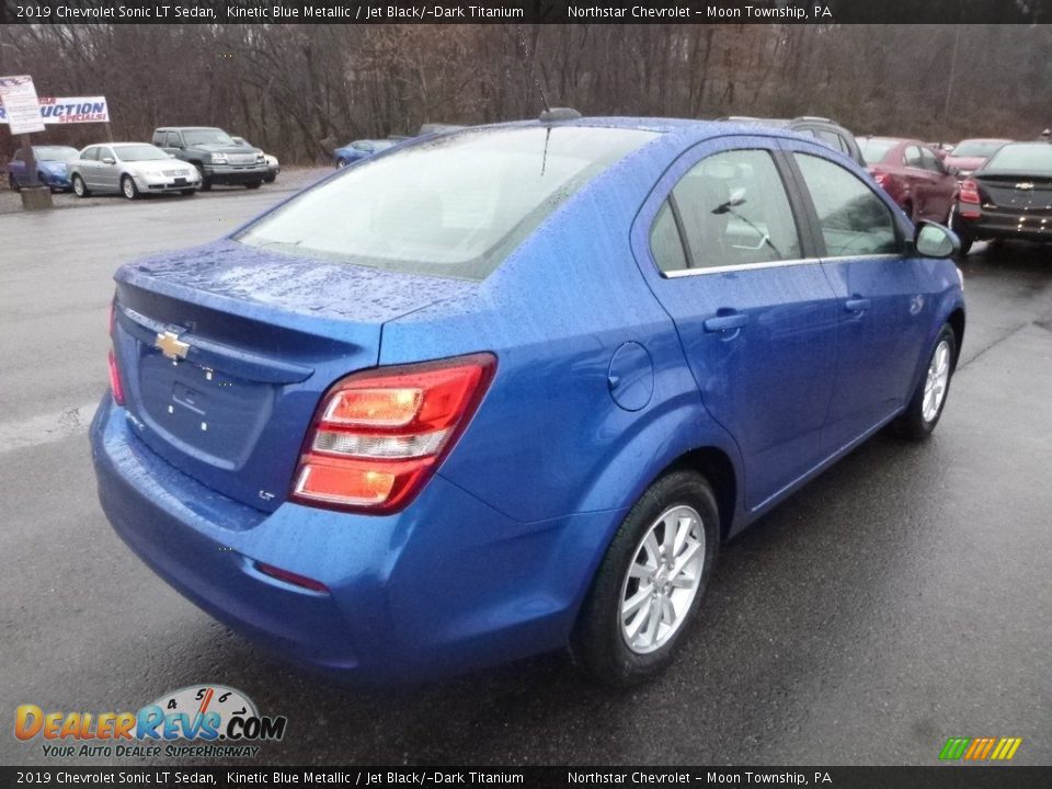 2019 Chevrolet Sonic LT Sedan Kinetic Blue Metallic / Jet Black/­Dark Titanium Photo #5