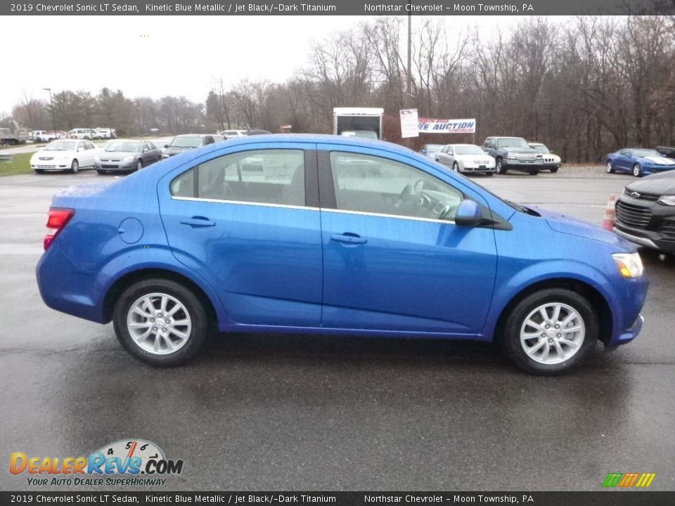 2019 Chevrolet Sonic LT Sedan Kinetic Blue Metallic / Jet Black/­Dark Titanium Photo #6