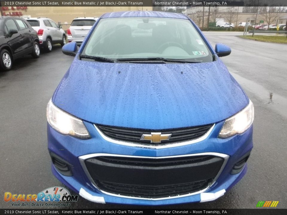 2019 Chevrolet Sonic LT Sedan Kinetic Blue Metallic / Jet Black/­Dark Titanium Photo #8