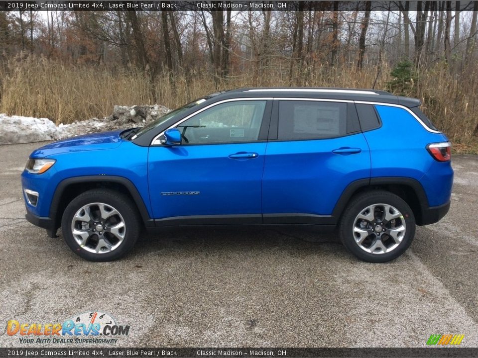 Laser Blue Pearl 2019 Jeep Compass Limited 4x4 Photo #3