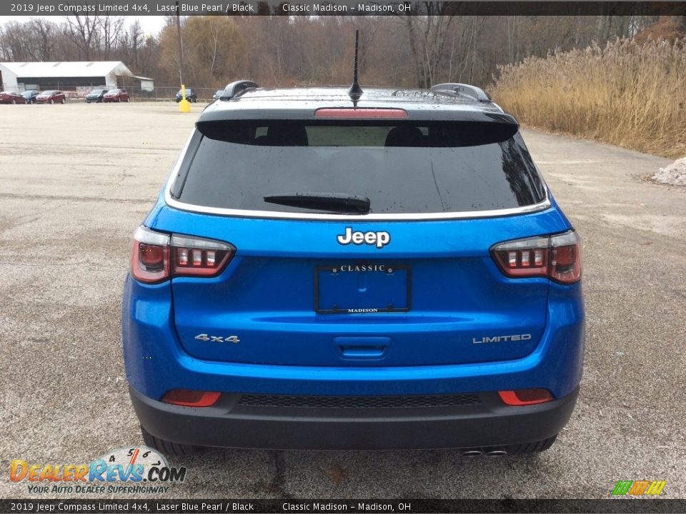 2019 Jeep Compass Limited 4x4 Laser Blue Pearl / Black Photo #5