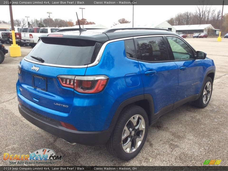 2019 Jeep Compass Limited 4x4 Laser Blue Pearl / Black Photo #6