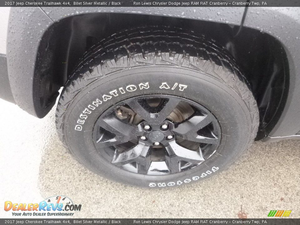 2017 Jeep Cherokee Trailhawk 4x4 Billet Silver Metallic / Black Photo #9