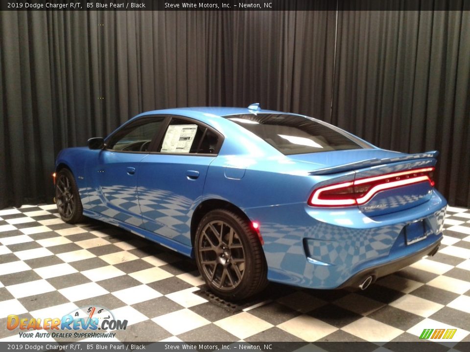 2019 Dodge Charger R/T B5 Blue Pearl / Black Photo #8