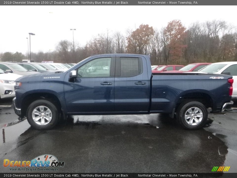 2019 Chevrolet Silverado 1500 LT Double Cab 4WD Northsky Blue Metallic / Jet Black Photo #2