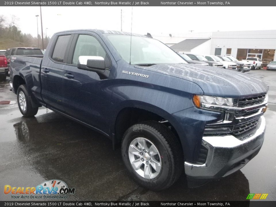 2019 Chevrolet Silverado 1500 LT Double Cab 4WD Northsky Blue Metallic / Jet Black Photo #6