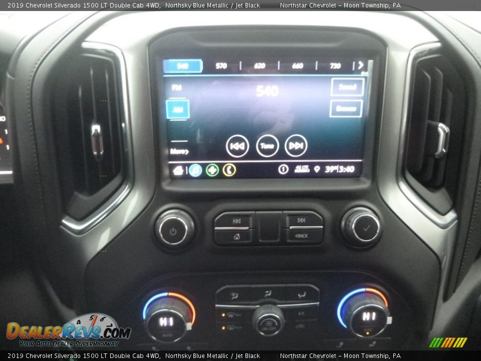 2019 Chevrolet Silverado 1500 LT Double Cab 4WD Northsky Blue Metallic / Jet Black Photo #17