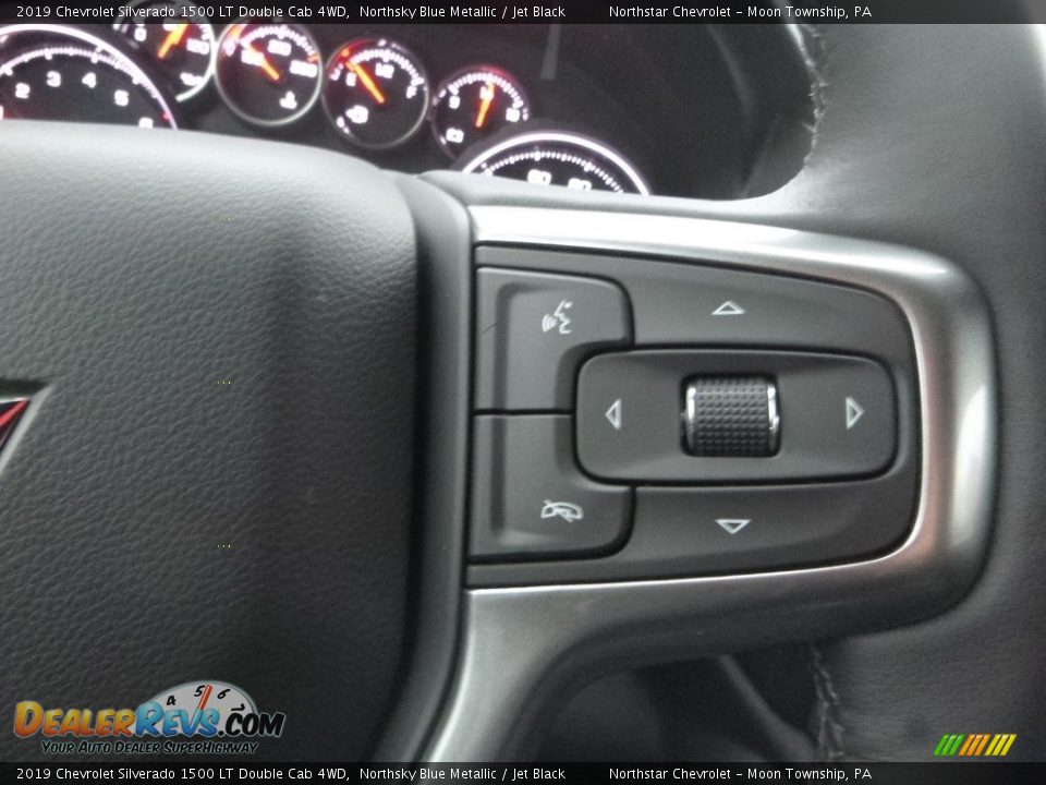 2019 Chevrolet Silverado 1500 LT Double Cab 4WD Northsky Blue Metallic / Jet Black Photo #19