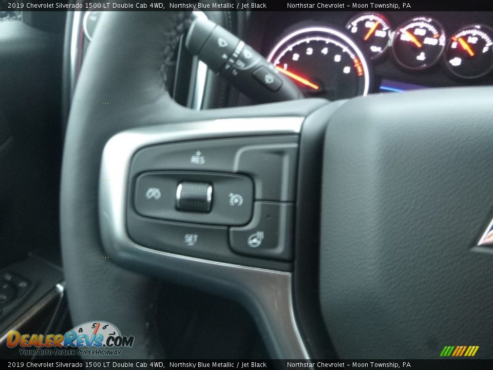 2019 Chevrolet Silverado 1500 LT Double Cab 4WD Northsky Blue Metallic / Jet Black Photo #20