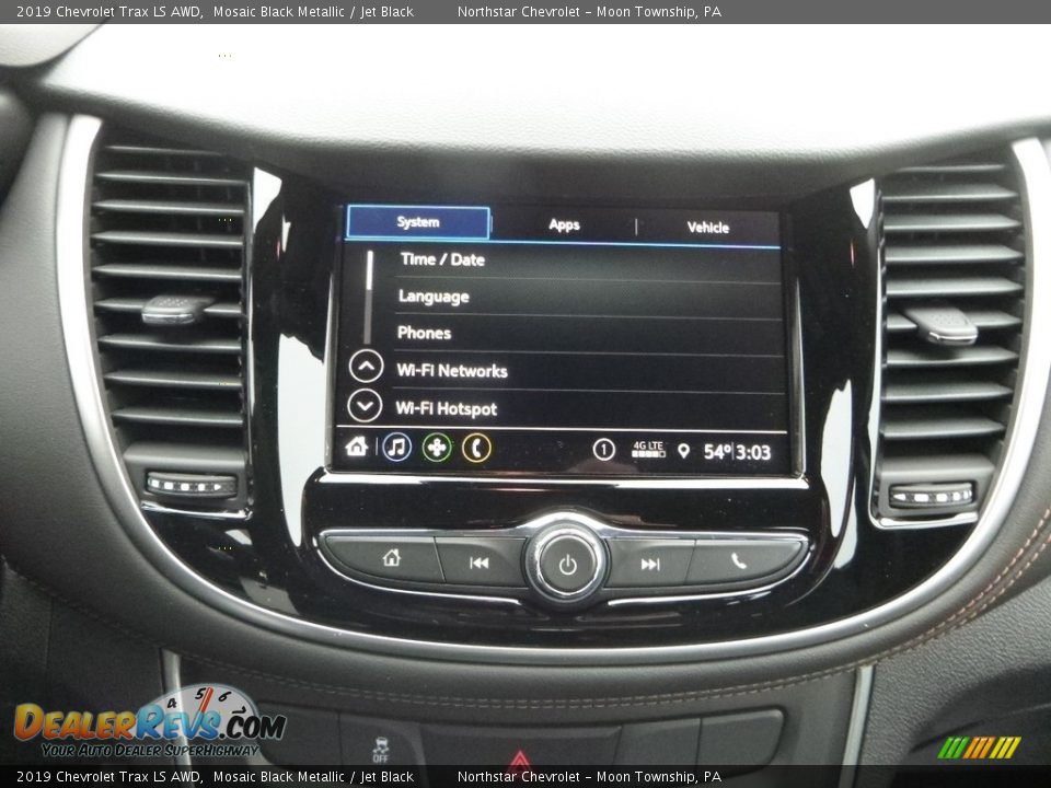 2019 Chevrolet Trax LS AWD Mosaic Black Metallic / Jet Black Photo #17