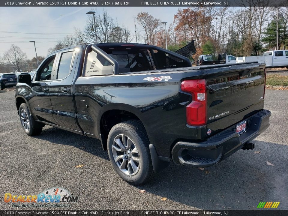 2019 Chevrolet Silverado 1500 RST Double Cab 4WD Black / Jet Black Photo #4