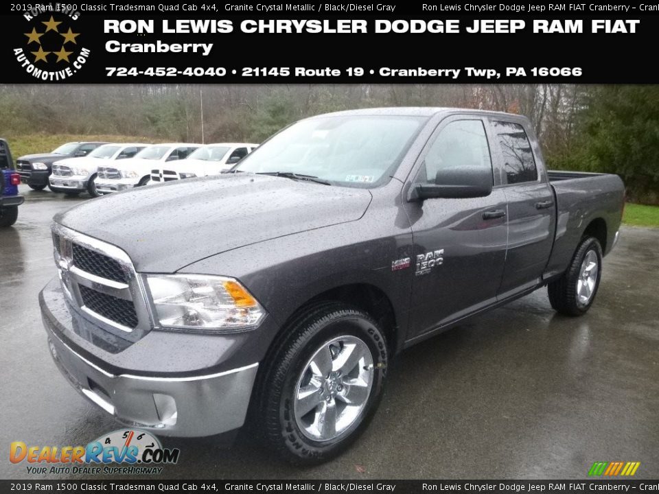 2019 Ram 1500 Classic Tradesman Quad Cab 4x4 Granite Crystal Metallic / Black/Diesel Gray Photo #1