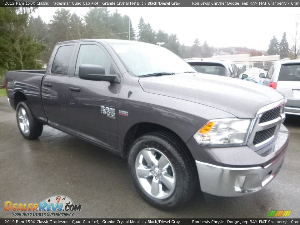 2019 Ram 1500 Classic Tradesman Quad Cab 4x4 Granite Crystal Metallic / Black/Diesel Gray Photo #6