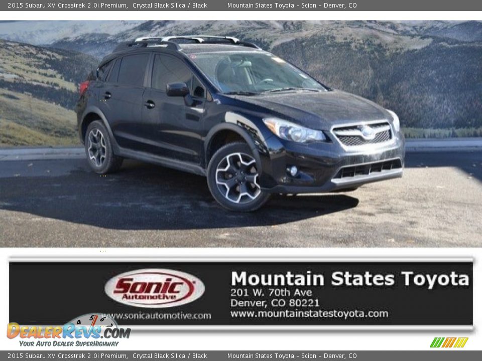 2015 Subaru XV Crosstrek 2.0i Premium Crystal Black Silica / Black Photo #1