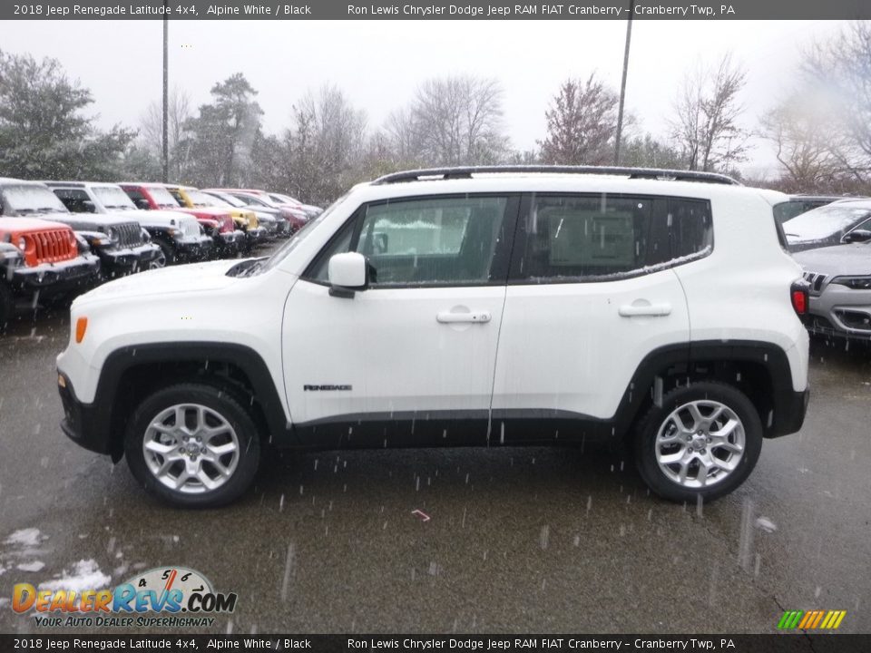 2018 Jeep Renegade Latitude 4x4 Alpine White / Black Photo #2