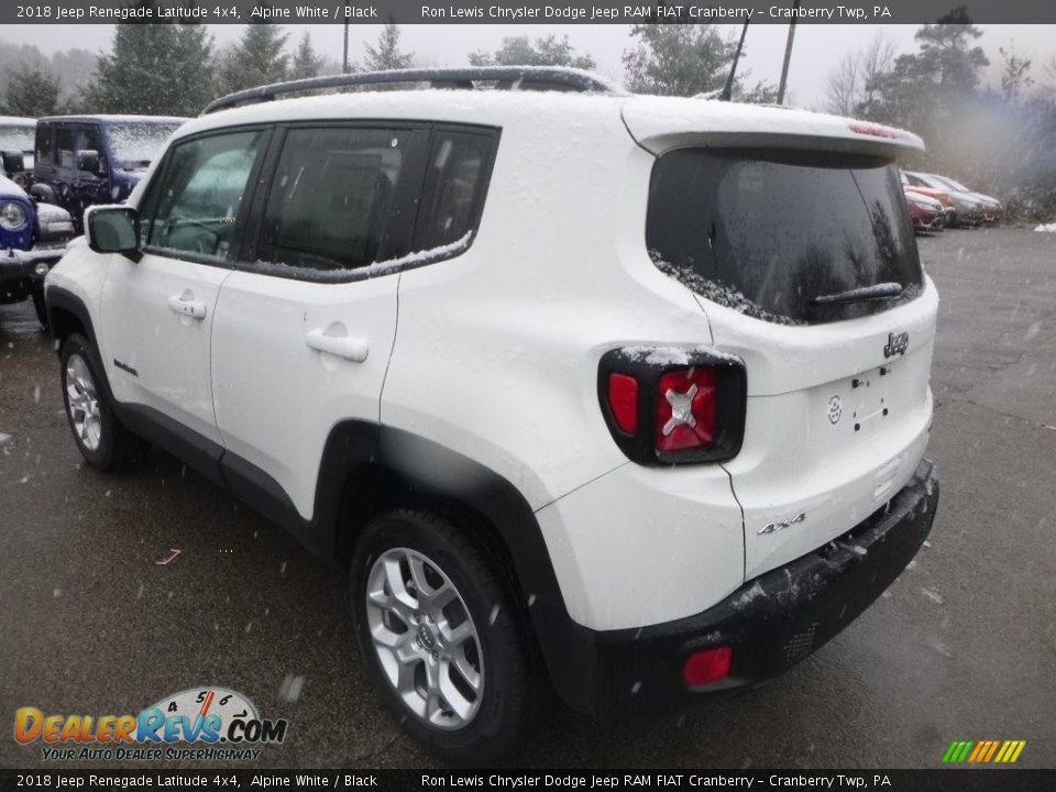 2018 Jeep Renegade Latitude 4x4 Alpine White / Black Photo #3