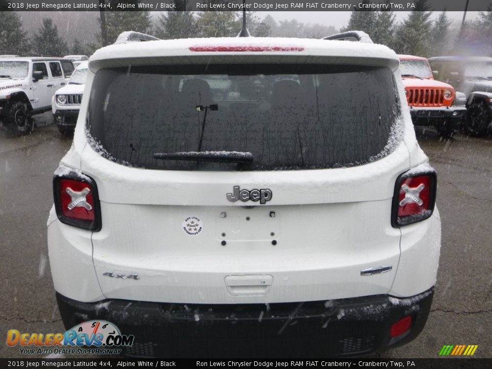 2018 Jeep Renegade Latitude 4x4 Alpine White / Black Photo #4
