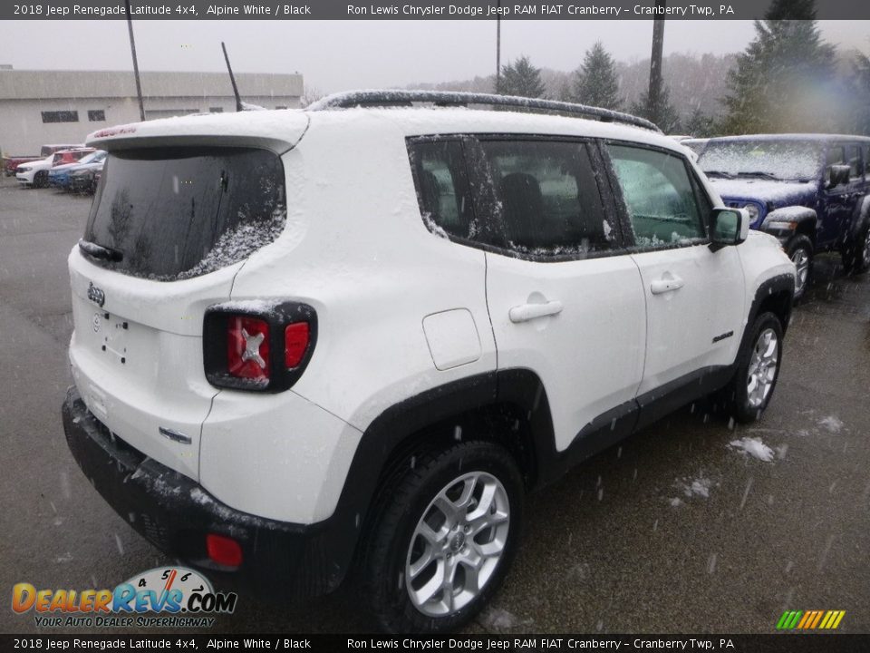 2018 Jeep Renegade Latitude 4x4 Alpine White / Black Photo #5
