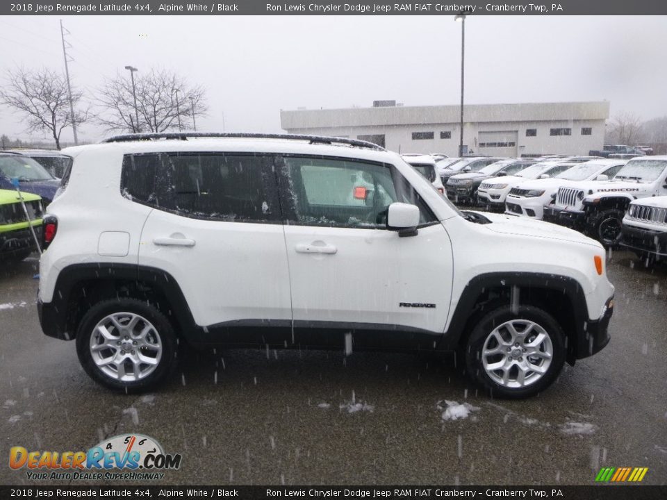 2018 Jeep Renegade Latitude 4x4 Alpine White / Black Photo #6