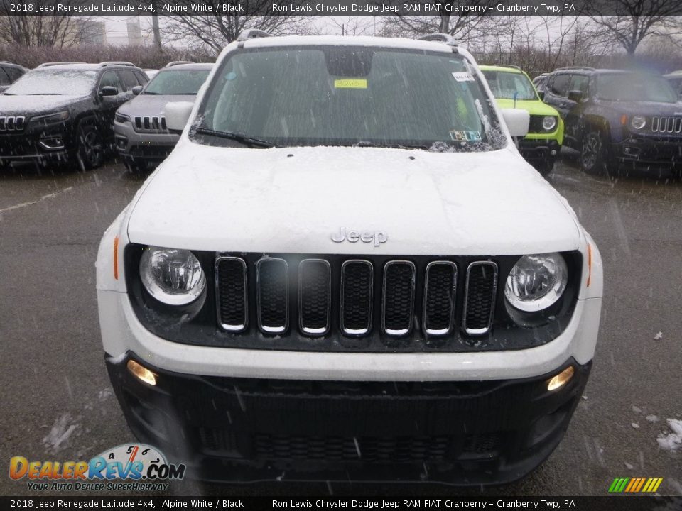 2018 Jeep Renegade Latitude 4x4 Alpine White / Black Photo #8