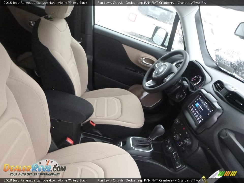 2018 Jeep Renegade Latitude 4x4 Alpine White / Black Photo #10