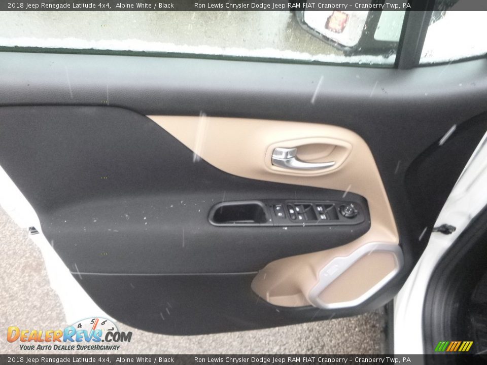2018 Jeep Renegade Latitude 4x4 Alpine White / Black Photo #13