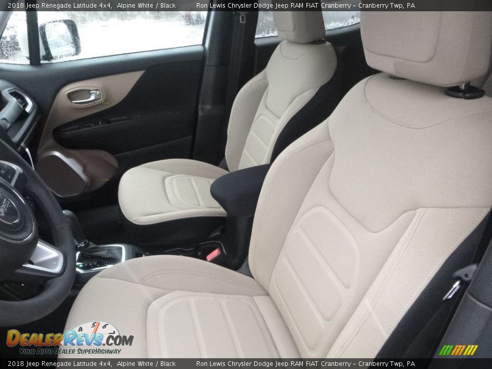 2018 Jeep Renegade Latitude 4x4 Alpine White / Black Photo #14