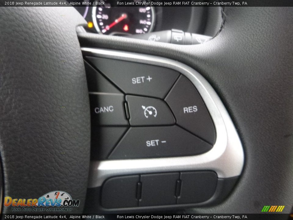 2018 Jeep Renegade Latitude 4x4 Alpine White / Black Photo #18