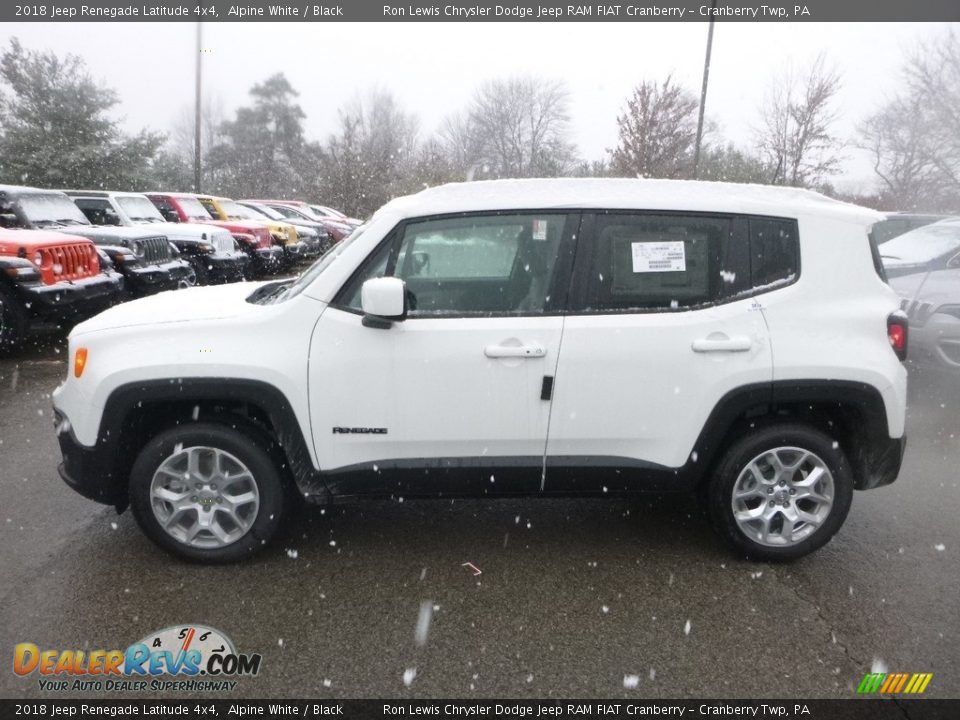 2018 Jeep Renegade Latitude 4x4 Alpine White / Black Photo #2