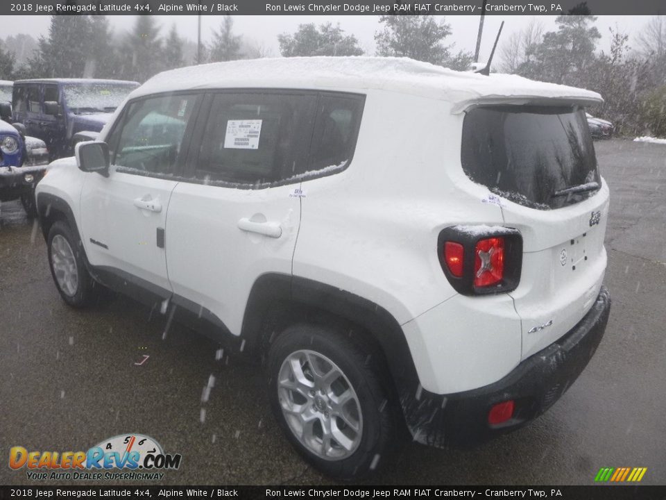 2018 Jeep Renegade Latitude 4x4 Alpine White / Black Photo #3